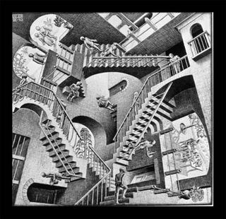 Escher-relativity