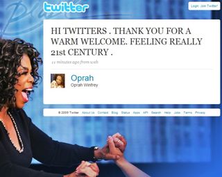 Oprah on Twitter